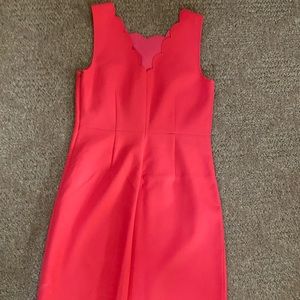 JCrew pink scallop dress - size 4